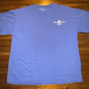 Rare TOMMY BAHAMA RUM 100% Cotton Blue Men's T-Shirt Size L
